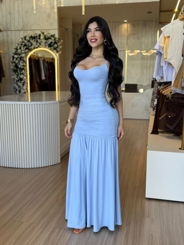 VESTIDO SAFIRA AZUL CÉU