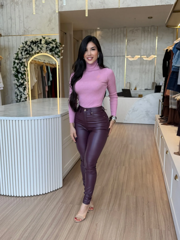 CALÇA HELÔ BORDÔ