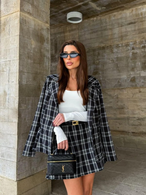 CONJUNTO NATASHA XADREZ/PRETO - Image 2